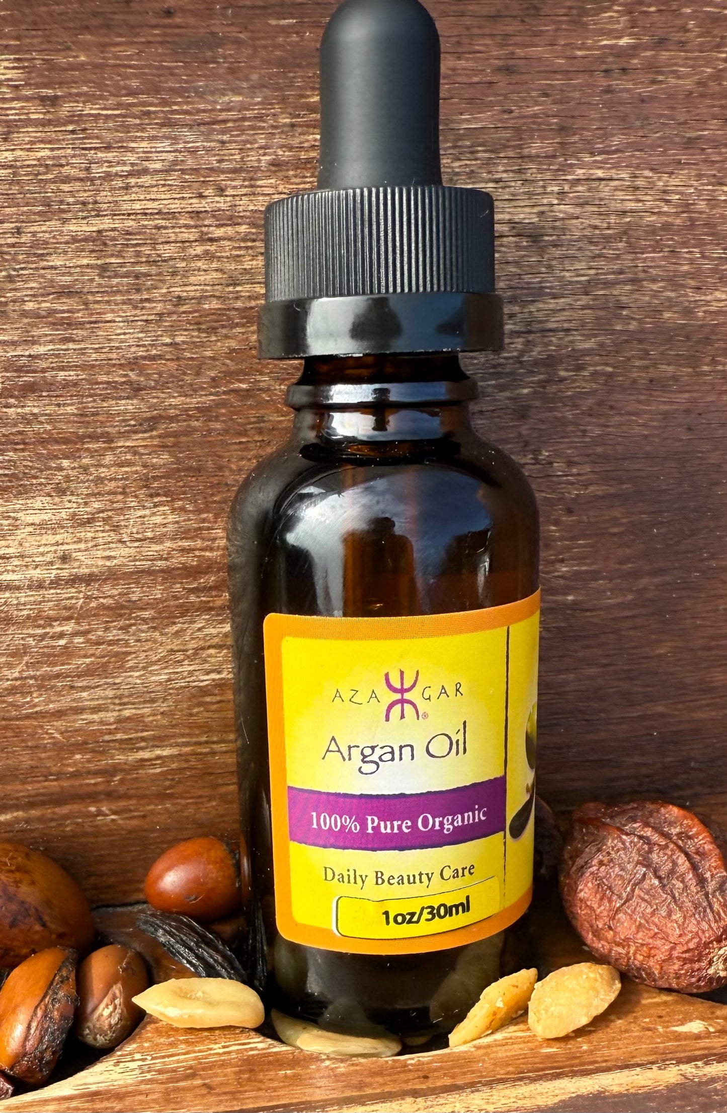 100% HAND PRESSED ORGANIC ARGAN OIL - 30 ML - 1OZ (DROPPER)